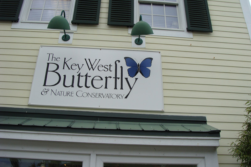 Butterfly Key West Sign