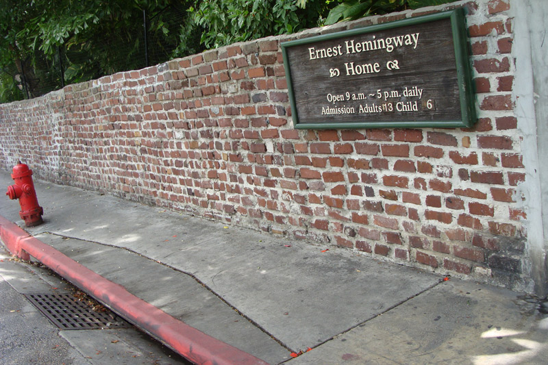 Brick Wall outside Ernest Hemingway House